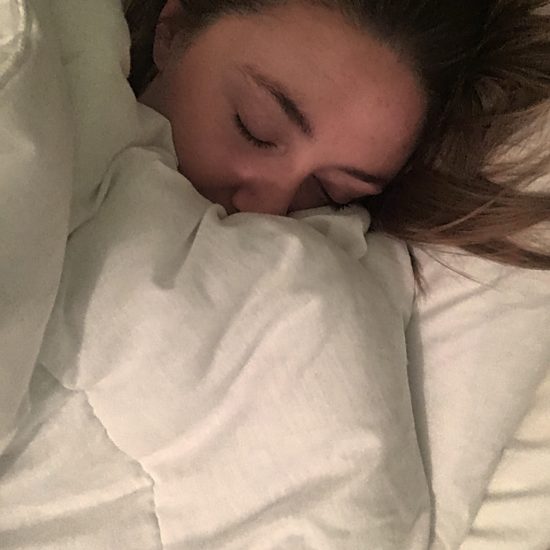 sleep selfie half face eyes closed under covers