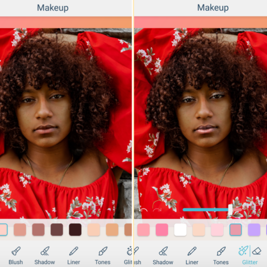 add sparkle to selfie with digital makeup app facetune2