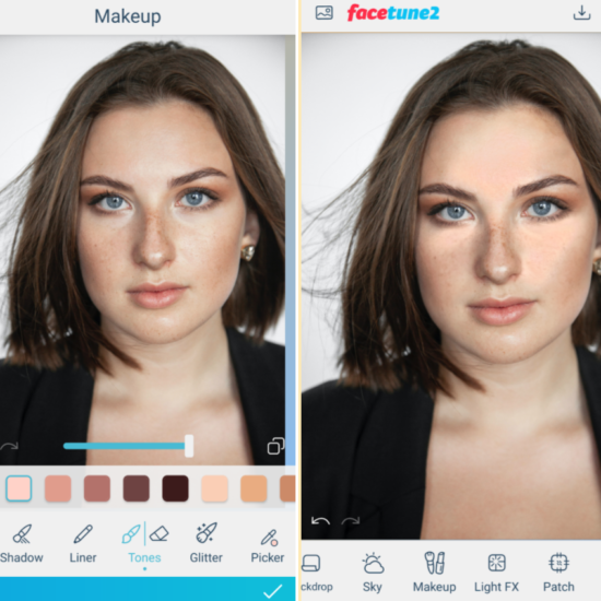 smooth skin digital makeup photo editing with facetune2 3