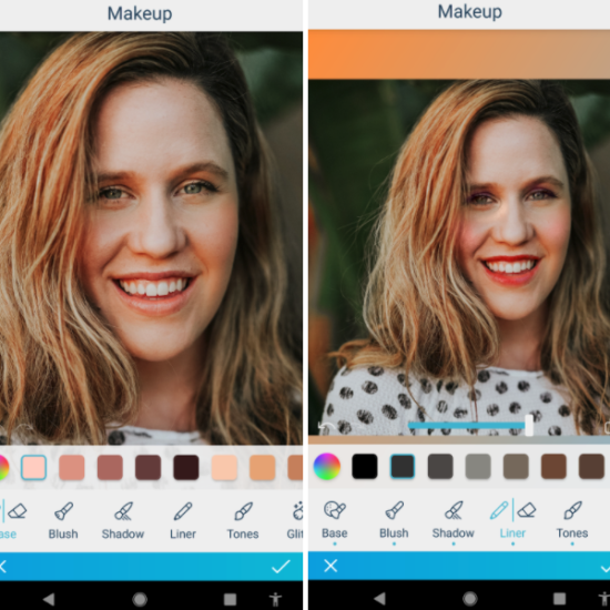 facetune vs airbrush makeup photo editing
